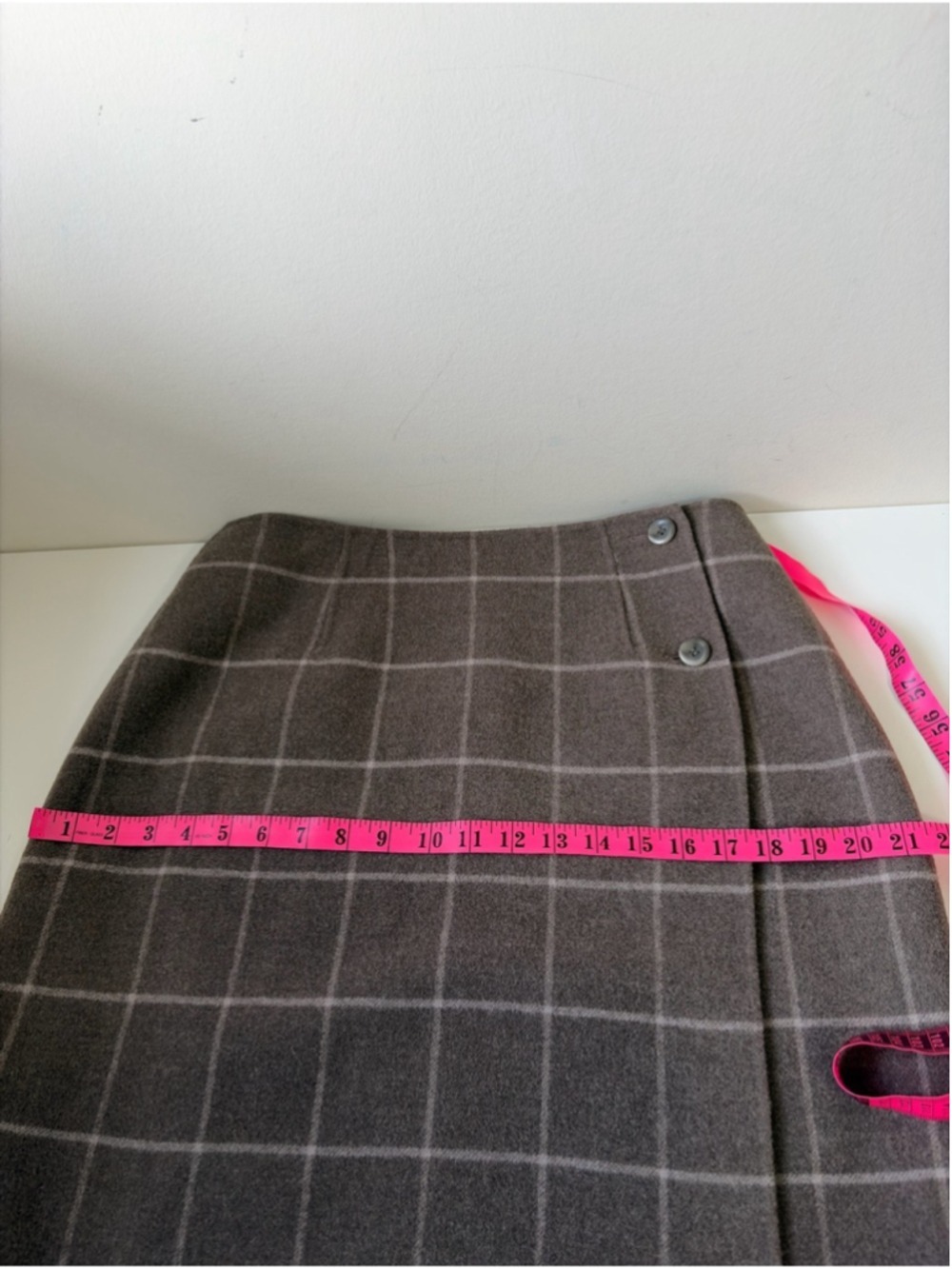 Vintage 90’s Pendleton 100% Merino Wool Wrap Skirt Size 12 - Picture 8 of 8